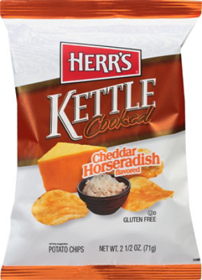 Herr's Kettle Cooked Cheddar Horseradish - 2.5 OZ - Image 2