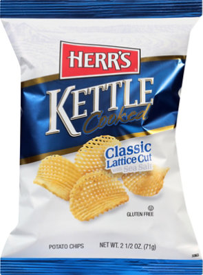 Herrs Kettle Cooked Classic Lattice Cut - 2.5 OZ - Image 2