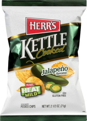 Herrs Kettle Cooked Jalapeno - 2.5 OZ - Image 2