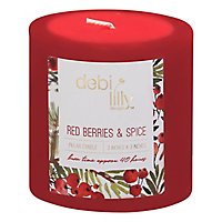 Debi Lilly Red Berries And Spice 3x3 Pillar - EA - Image 3