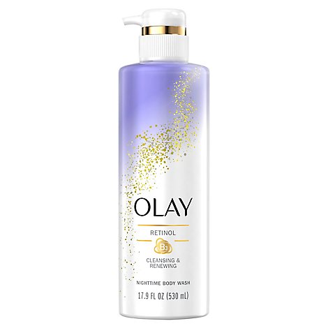 Olay Nighttime Body Wash Cleansing & Renewing With Retinol - 17.9 Fl. Oz.