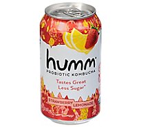 Humm Strawberry Lemonade Kombucha - 4-12 Fl. Oz.