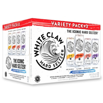 White Claw Hard Seltzer No. 3 Variety Pack In Cans - 12-12 Fl. Oz. - Image 1