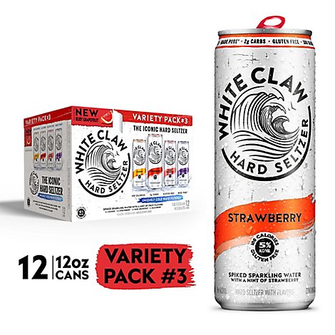 White Claw Hard Seltzer No. 3 Variety Pack In Cans - 12-12 Fl. Oz.