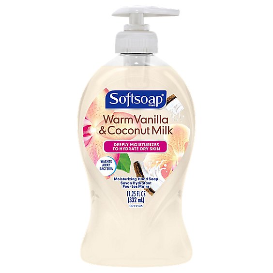 Softsoap Deeply Moisturizing Liquid Hand Soap Pump Warm Vanilla & Coconut Milk - 11.25 Fl. Oz.