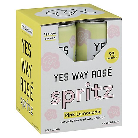 Yes Way Rose Pink Lemonade Spritz - 4-250 ML
