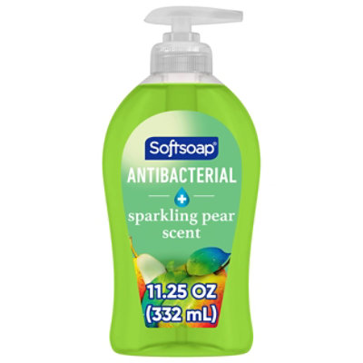 Softsoap Antibacterial Liquid Hand Soap Pump Gentle Clean Sparkling Pear - 11.25 Fl. Oz. - Image 1