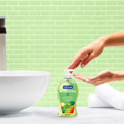 Softsoap Antibacterial Liquid Hand Soap Pump Gentle Clean Sparkling Pear - 11.25 Fl. Oz. - Image 2