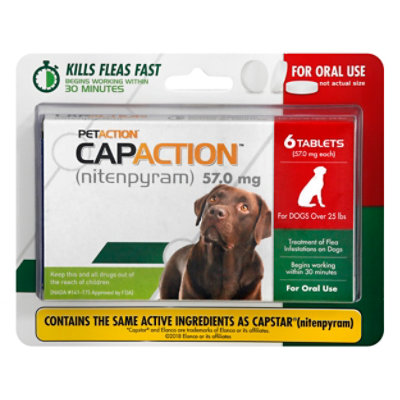 Capaction Large Dog Flea Control Tablets 57mb - EA - Pavilions