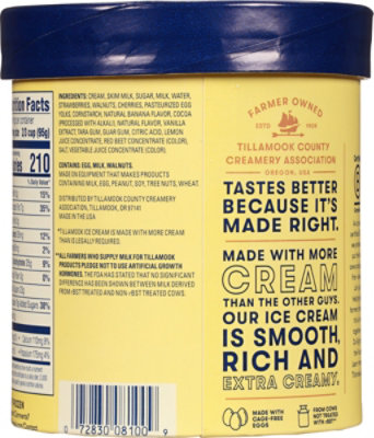 Tillamook Banana Split Ice Cream - 48 Oz - Image 7