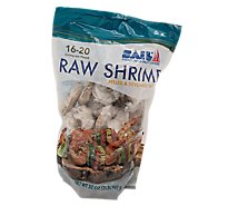 Shrimp Raw 16-20 Ct Peeled and Deveined Tail On Service Case - 1.00 Lb