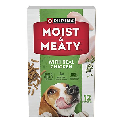 Purina Moist & Meaty Chicken Dry Dog Food - 72 OZ - Image 2