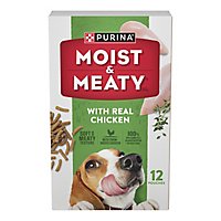 Purina Moist & Meaty Chicken Dry Dog Food - 72 OZ - Image 2