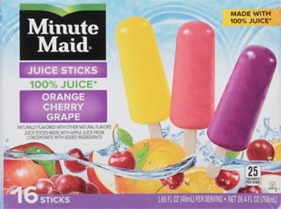 Minute Maid Orange Cherry Grape Juice Sticks 16 - 1.65 Fl. Oz. - Image 6