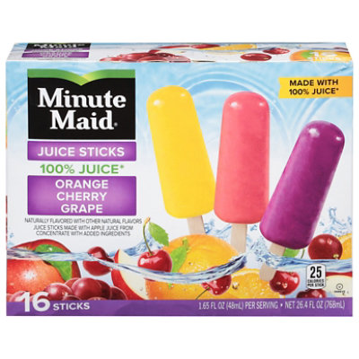 Minute Maid Orange Cherry Grape Juice Sticks 16 - 1.65 Fl. Oz. - Image 2