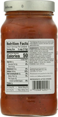 DeLallo Marinara Roasted Garlic Marinara Sauce - 24 Oz - Image 6