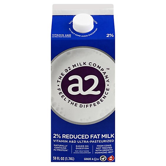 a2 Milk 2% Reduced Fat Milk - 59 FZ