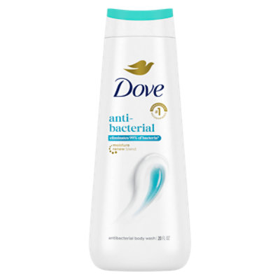 Dove Antibacterial Daily Use Body Wash for Women Protects from Dryness All Skin, 20 oz
