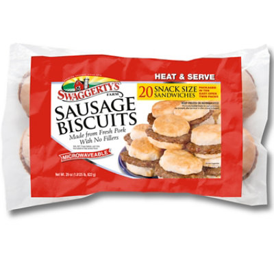 Swaggertys Farm Sandwiches Biscuits Sausage - 29 Oz - Image 1