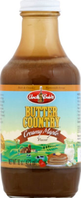 Uncle Bobs Butter Country Creamy Maple Syrup - 16 FZ - Image 2