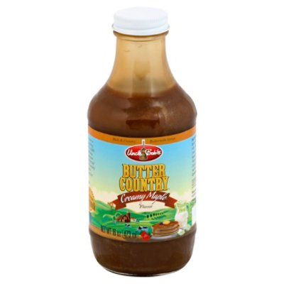 Uncle Bobs Butter Country Creamy Maple Syrup - 16 FZ - Image 1