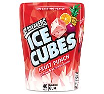 Ice Breakers Ice Cubes Fruit Punch Flavored Gum Bottle Pack - 40 CT