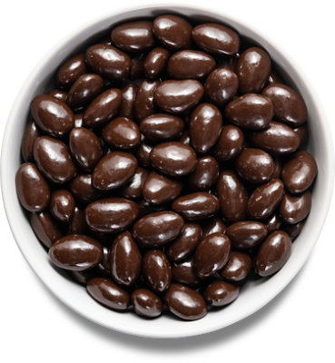 Organic Dark Chocolate Almonds - 1 Lb - Image 1