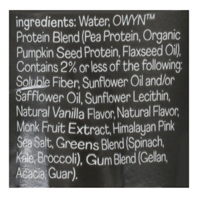 Owyn Plant Protein Rtd Elite Vanilla - 12 FZ - Image 5