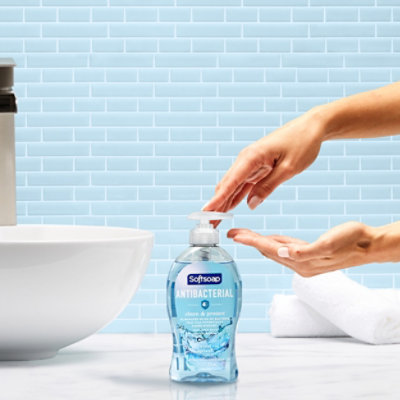 Softsoap Antibacterial Liquid Hand Soap Pump Clean & Protect Cool Splash - 11.25 Fl. Oz. - Image 2