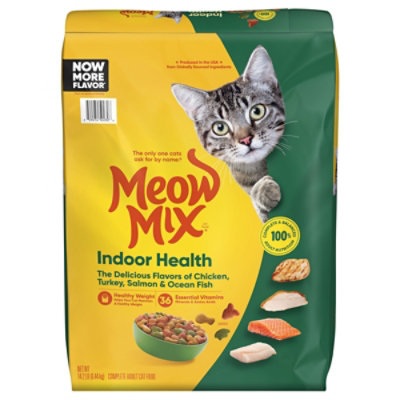 Meow mix indoor health dry store cat food