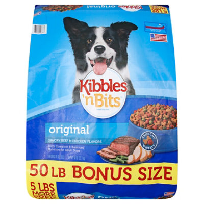 Kibbles and bits 50 lb bag sale