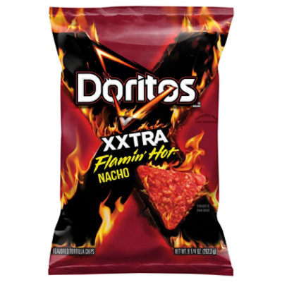 Doritos Flavored Tortilla Chips, Flamin' Hot Nacho, 1 Ounce (Pack of 40)