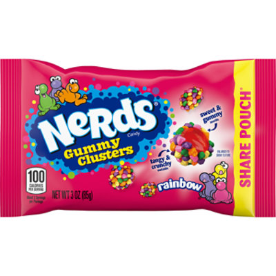 NERDS Gummy Clusters Rainbow Crunchy and Gummy Candy - 3 Oz - Image 2