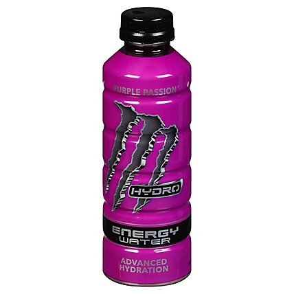 Monster Energy Hydro Purple Passion Energy Water - 20 Fl. Oz. - Image 3