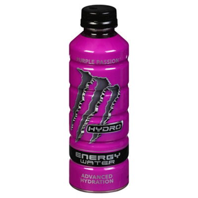 Monster Energy Hydro Purple Passion Energy Water - 20 Fl. Oz. - Image 1