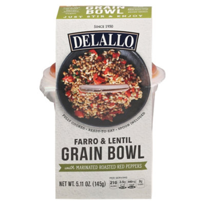 DeLallo Farro Lentil Cup - 5.11 Oz - Image 3