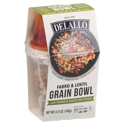 DeLallo Farro Lentil Cup - 5.11 Oz - Image 1