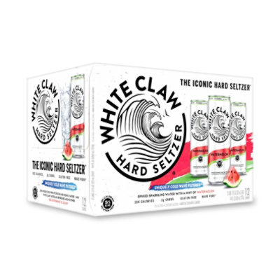 White Claw Hard Seltzer Watermelon In Cans - 12-12 Fl. Oz. - Image 1