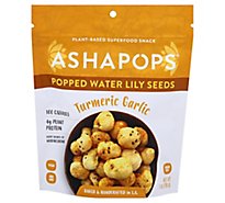 Ashapops Popped Water Lily Seeds Turmeric Garlic - 1 Oz