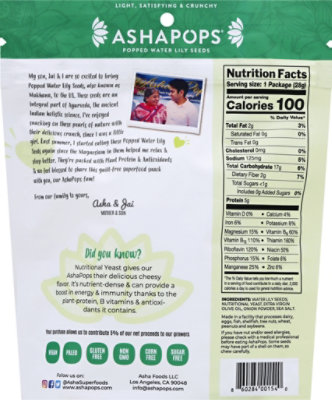 Ashapops Popped Water Lily Seeds Vegan Cheese - 1 Oz - Image 6