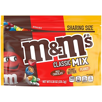 M&M'S Classic Mix Chocolate Candy Sharing Size Bag - 8.3 Oz - Image 1