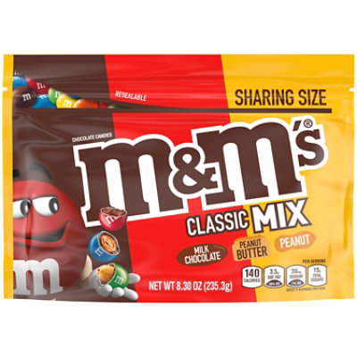 M&M'S Classic Mix Chocolate Candy Sharing Size Bag - 8.3 Oz