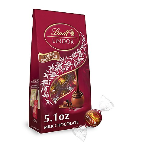 Lindt Lindor Truffles Double Milk Chocolate - 5.1 Oz