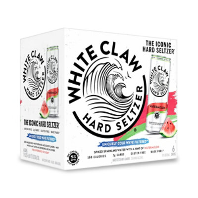 White Claw Watermelon In Cans - 6-12 Fl. Oz. - Image 1