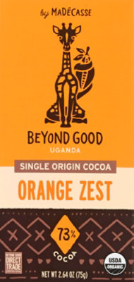 Beyond Good Bar Chocolate Orange Zest - 2.64 OZ - Image 2