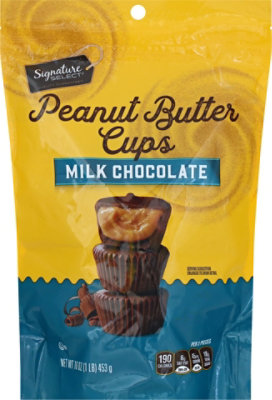 Signature Select Peanut Butter Cups Milk Chocolate - 16 OZ - Image 2