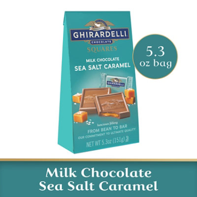 Ghirardelli Sea Salt Caramel Milk Chocolate Squares - 5.3 Oz - Image 1