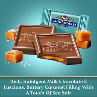 Ghirardelli Sea Salt Caramel Milk Chocolate Squares - 5.3 Oz - Image 2