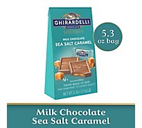 Ghirardelli Sea Salt Caramel Milk Chocolate Squares - 5.3 Oz