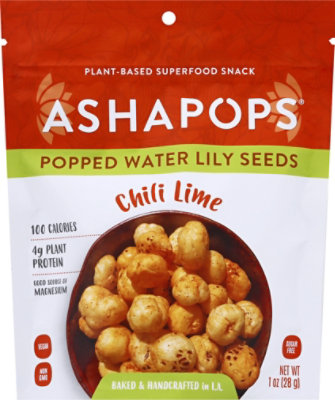 Ashapops Popped Water Lily Seeds Chili Lime - 1 Oz - Image 2